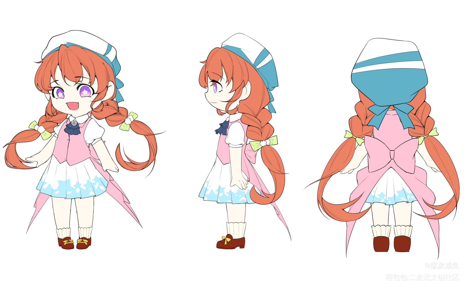 魔法少女包包酱！_画包包包包Q版人设绘画作品