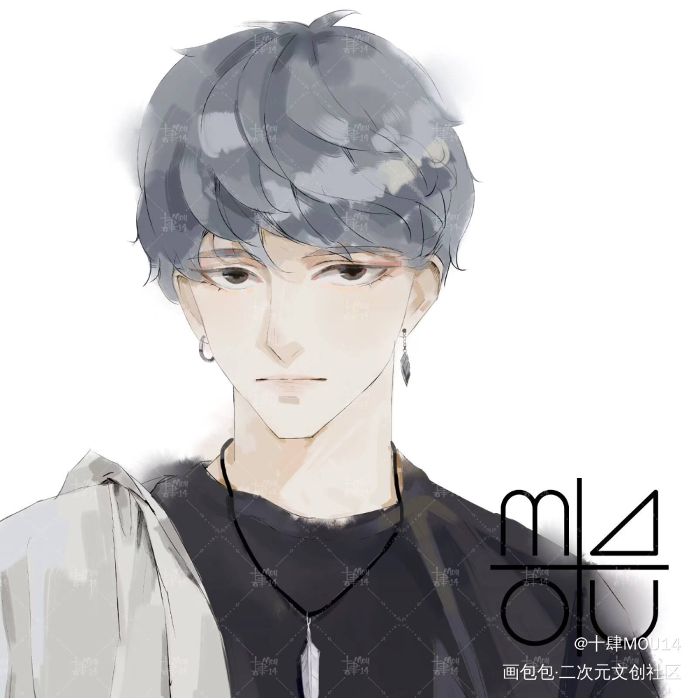客单_银发少年短发我要上首推原创绘画作品