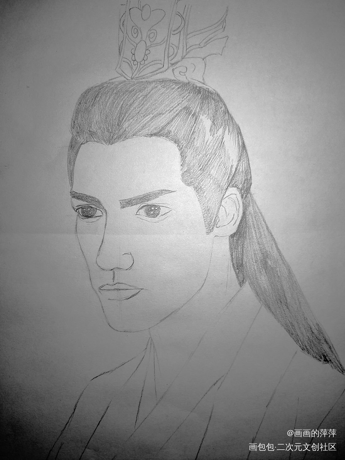 本来只是想画张素描的_头像香蜜润玉润玉绘画作品