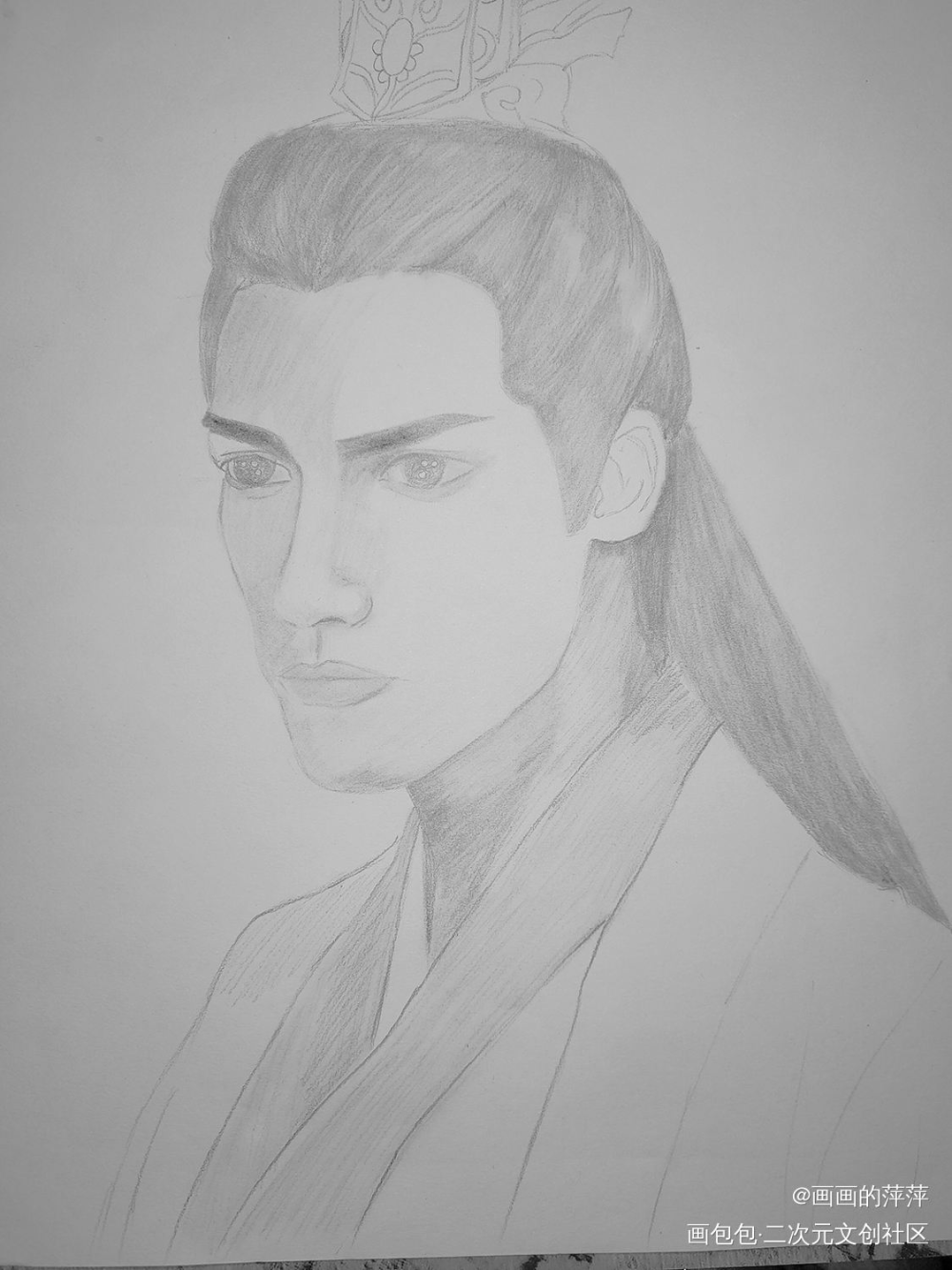 本来只是想画张素描的_头像香蜜润玉润玉绘画作品