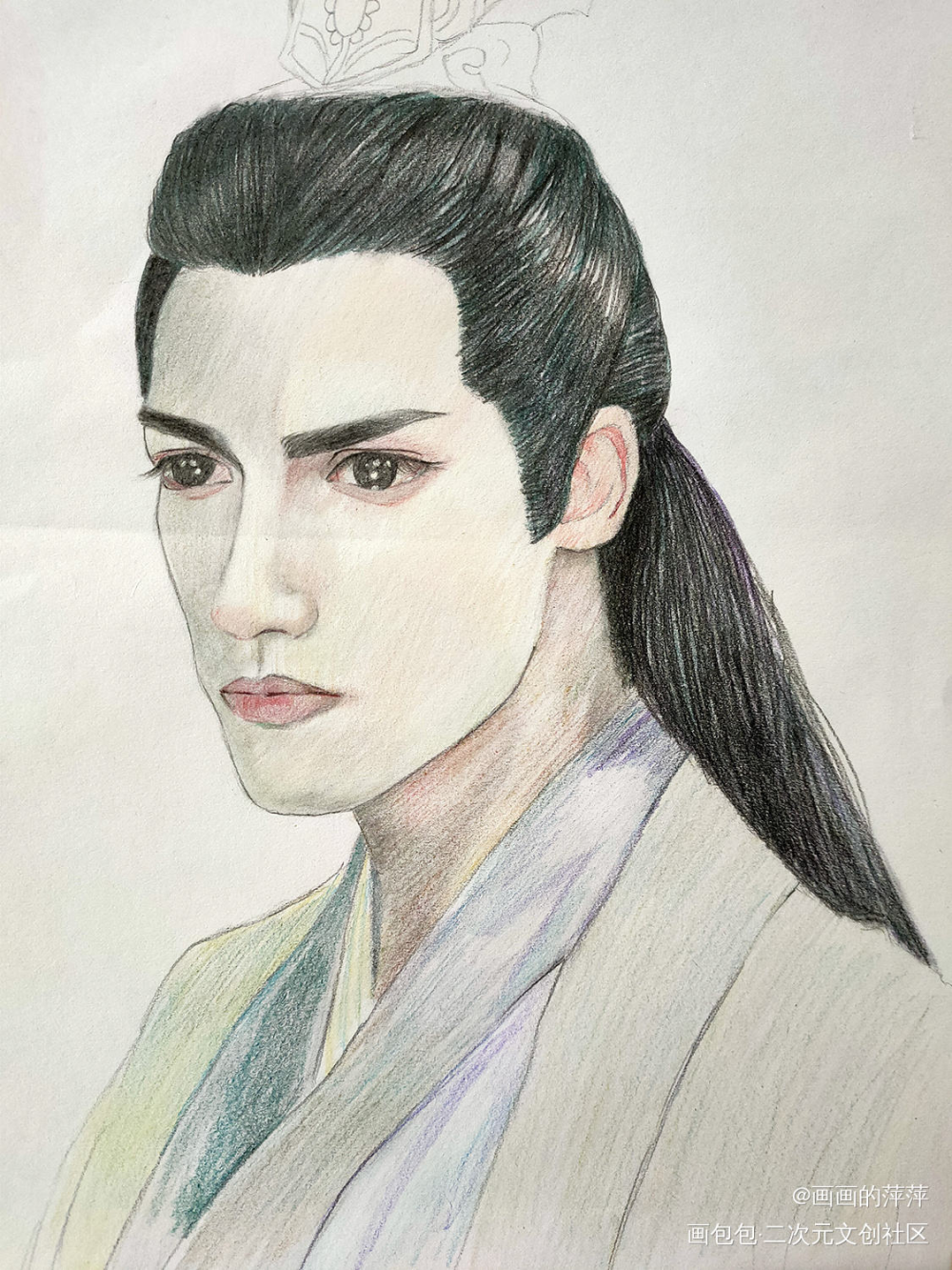 本来只是想画张素描的_头像香蜜润玉润玉绘画作品