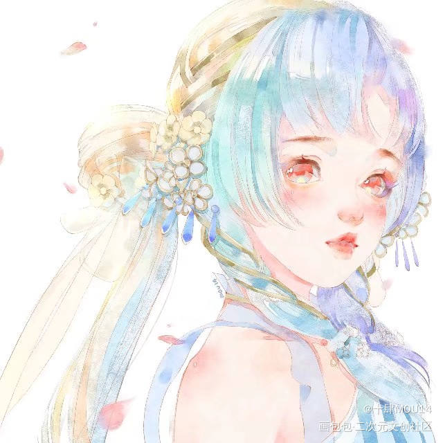 自家花萝_剑网3彩虹发色萝莉双马尾我要上首推绘画作品