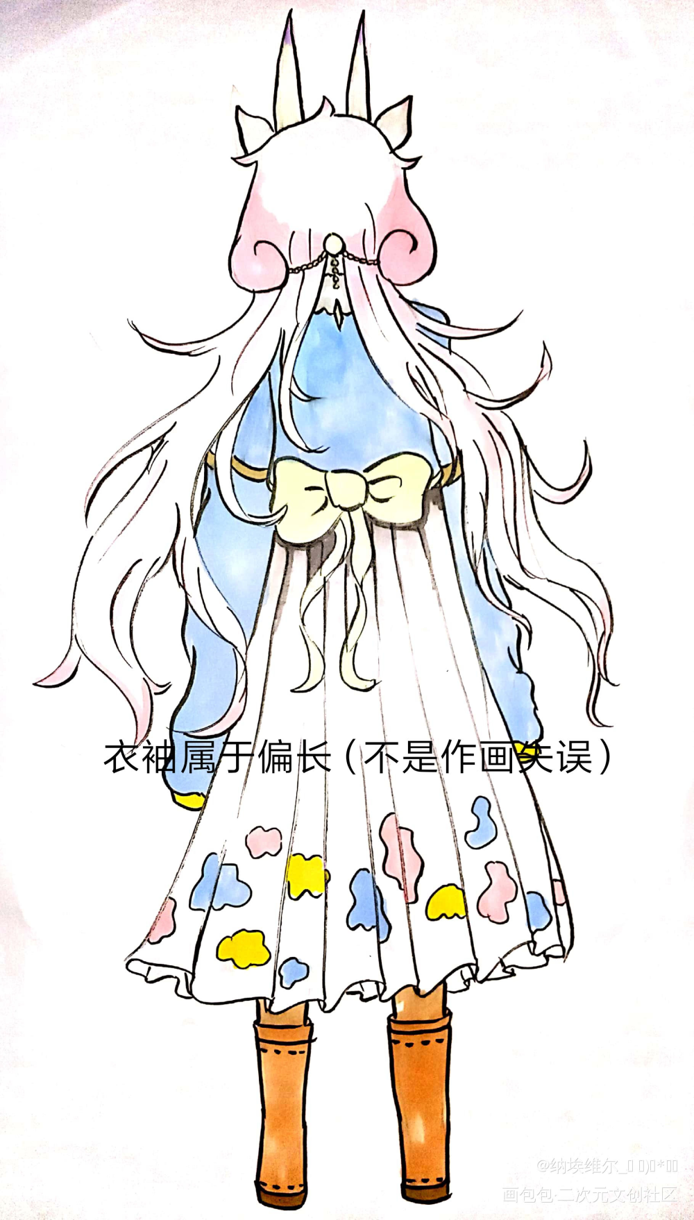 还请大佬们多多指教!（土下座）_画包包包包日系求点评原创绘画作品