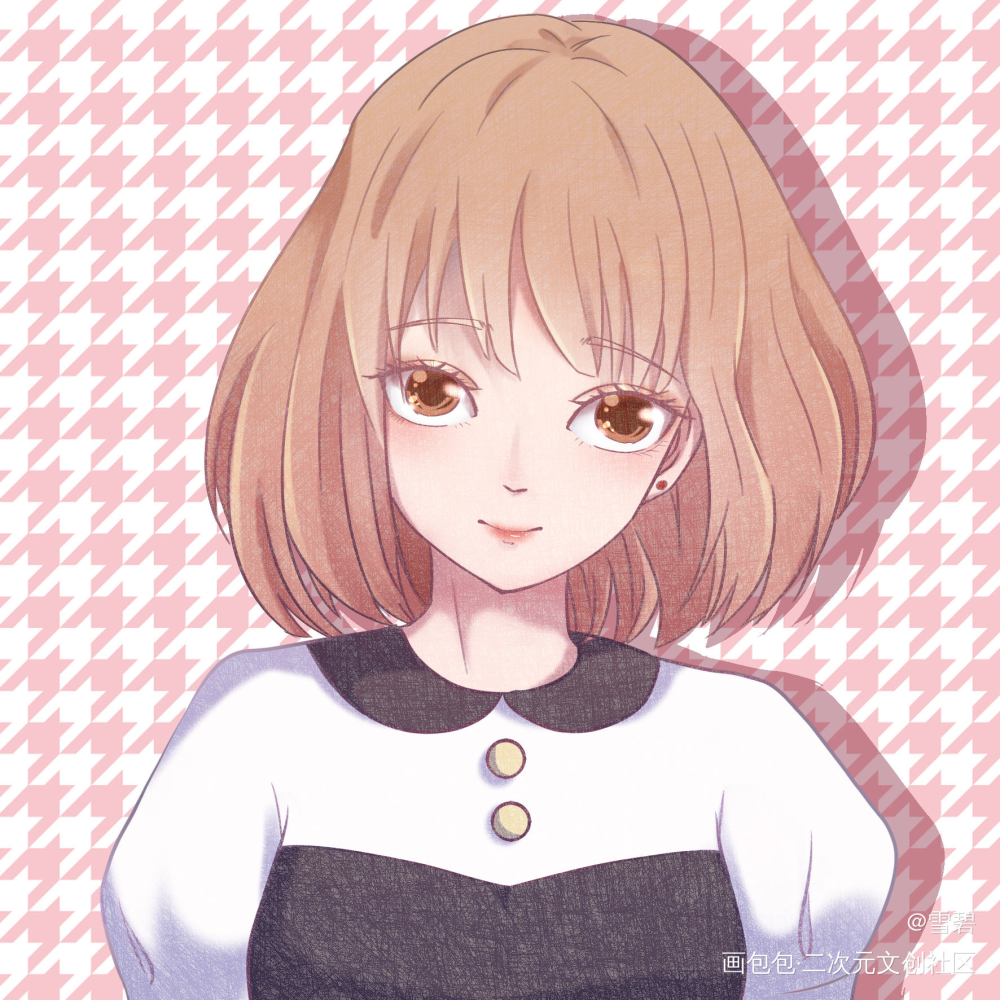 头像可约稿～_立绘平涂日系求点评我要上首推少女头像插画原创绘画作品