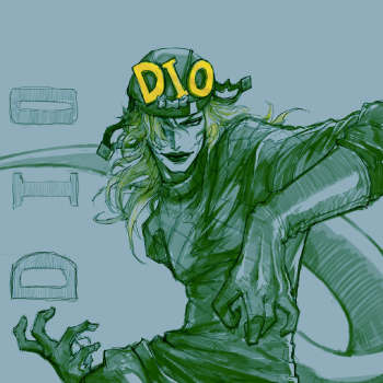 dio_jojo的奇妙冒险dio草稿jojo立头像插画绘画作品
