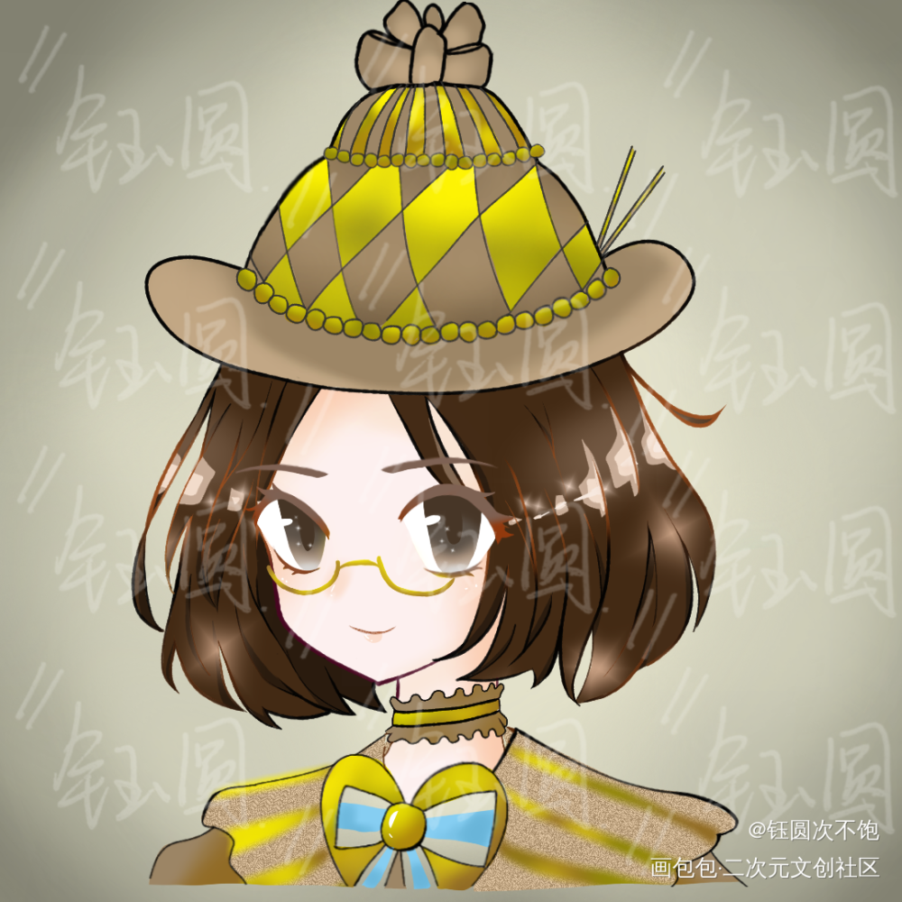 第五人格黄金蛋糕大头客单勿拿_第五人格黄金蛋糕平涂大头头像绘画作品
