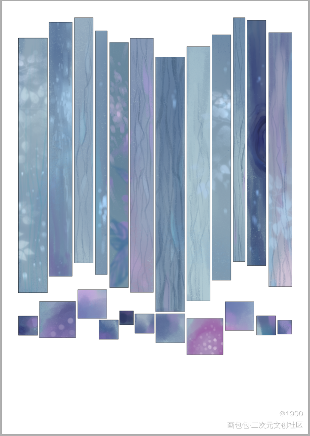 方块画*4_方块画平涂求点评求配文我要上首推插画原创绘画作品