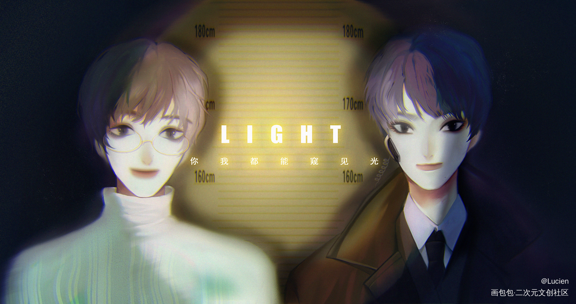 LIGHT_厚涂日系对称我要上首推插画原创绘画作品