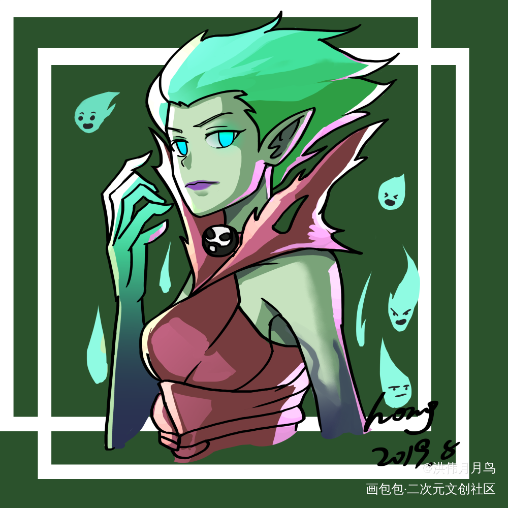 dota2全英雄头像_平涂奇幻头像dota2绘画作品