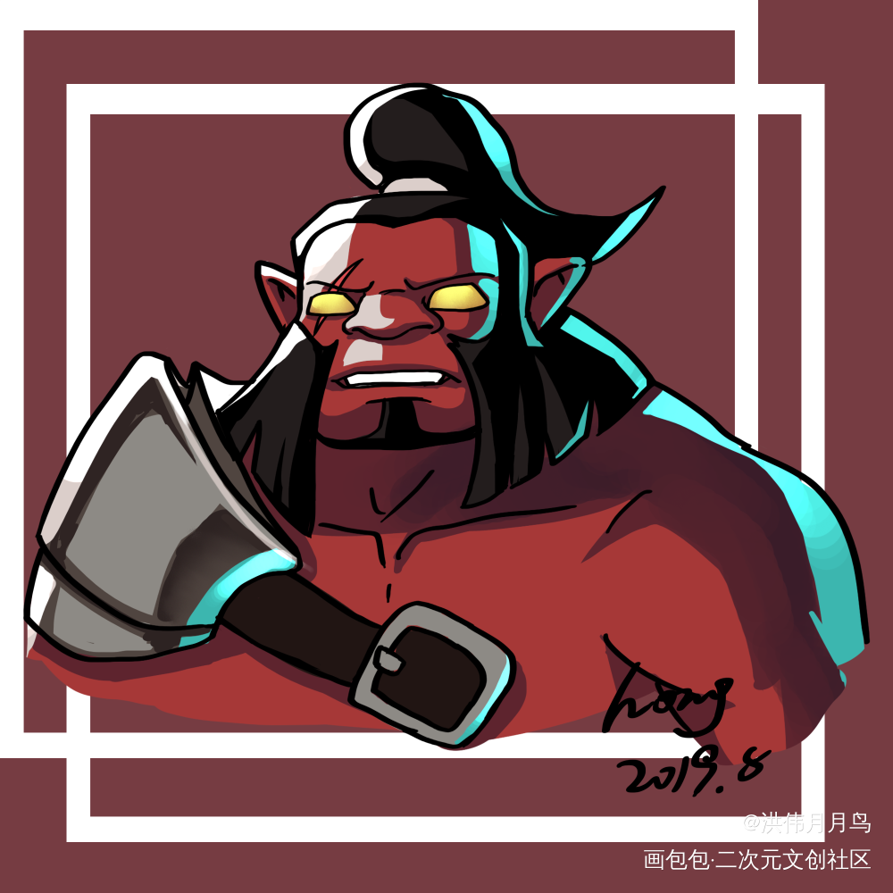 dota2全英雄头像_平涂奇幻头像dota2绘画作品