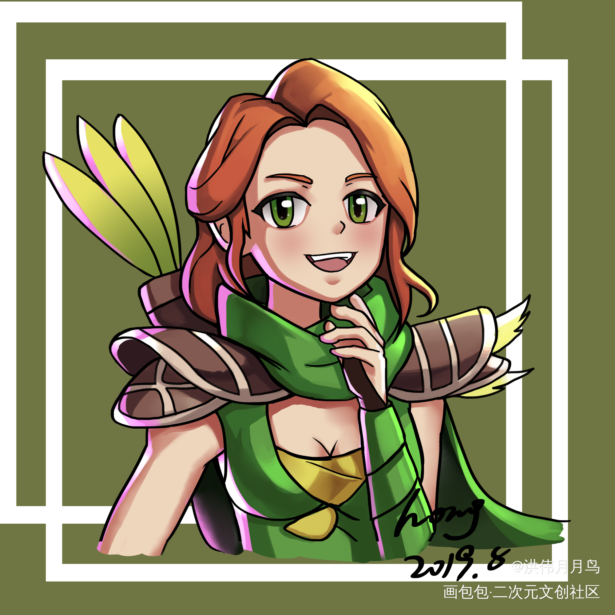 dota2全英雄头像_平涂奇幻头像dota2绘画作品