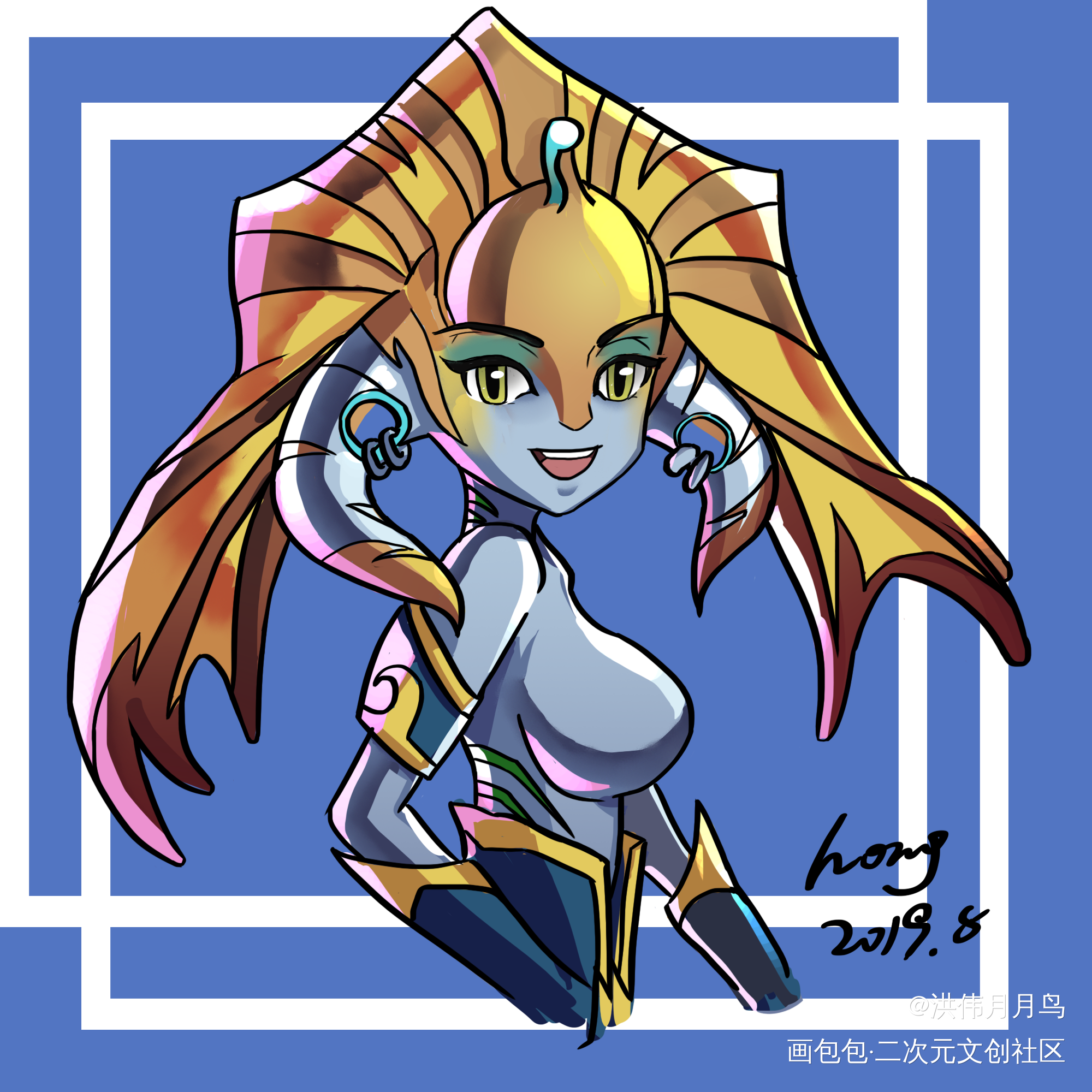 dota2全英雄头像_平涂奇幻头像dota2绘画作品