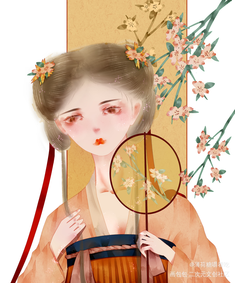 头像_平涂少女头像原创绘画作品