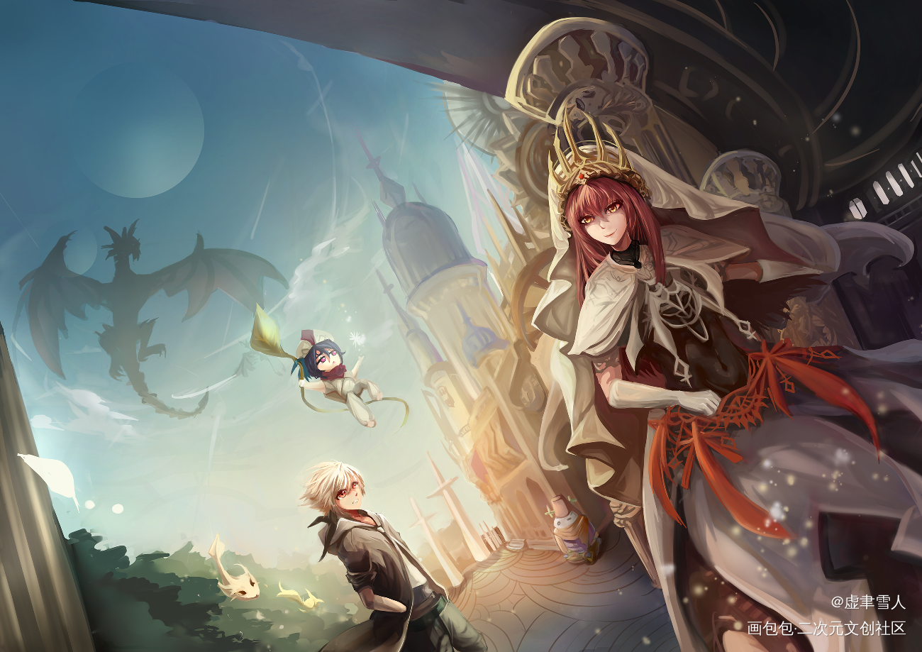 旧图_原创角色厚涂日系插画原创绘画作品