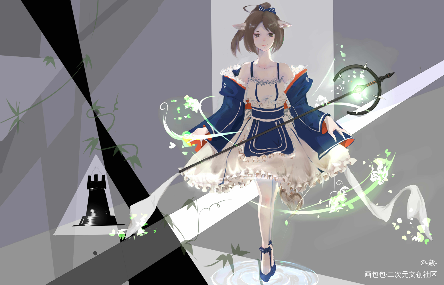 明日方舟同人_明日方舟调香师立绘平涂日系头像插画绘画作品