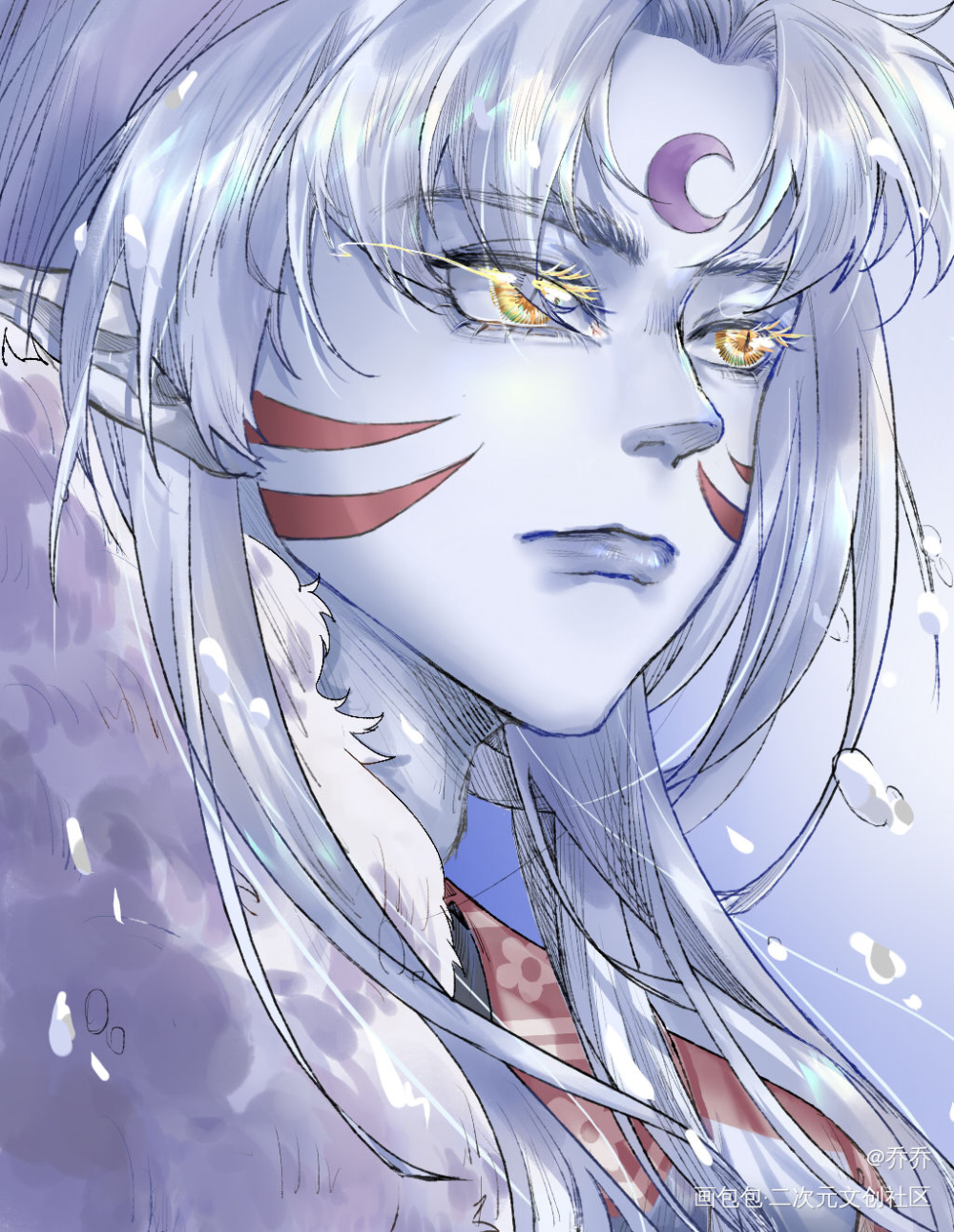 [杀生丸大人是一片雪原]_犬夜叉杀生丸我要上首推头像绘画作品