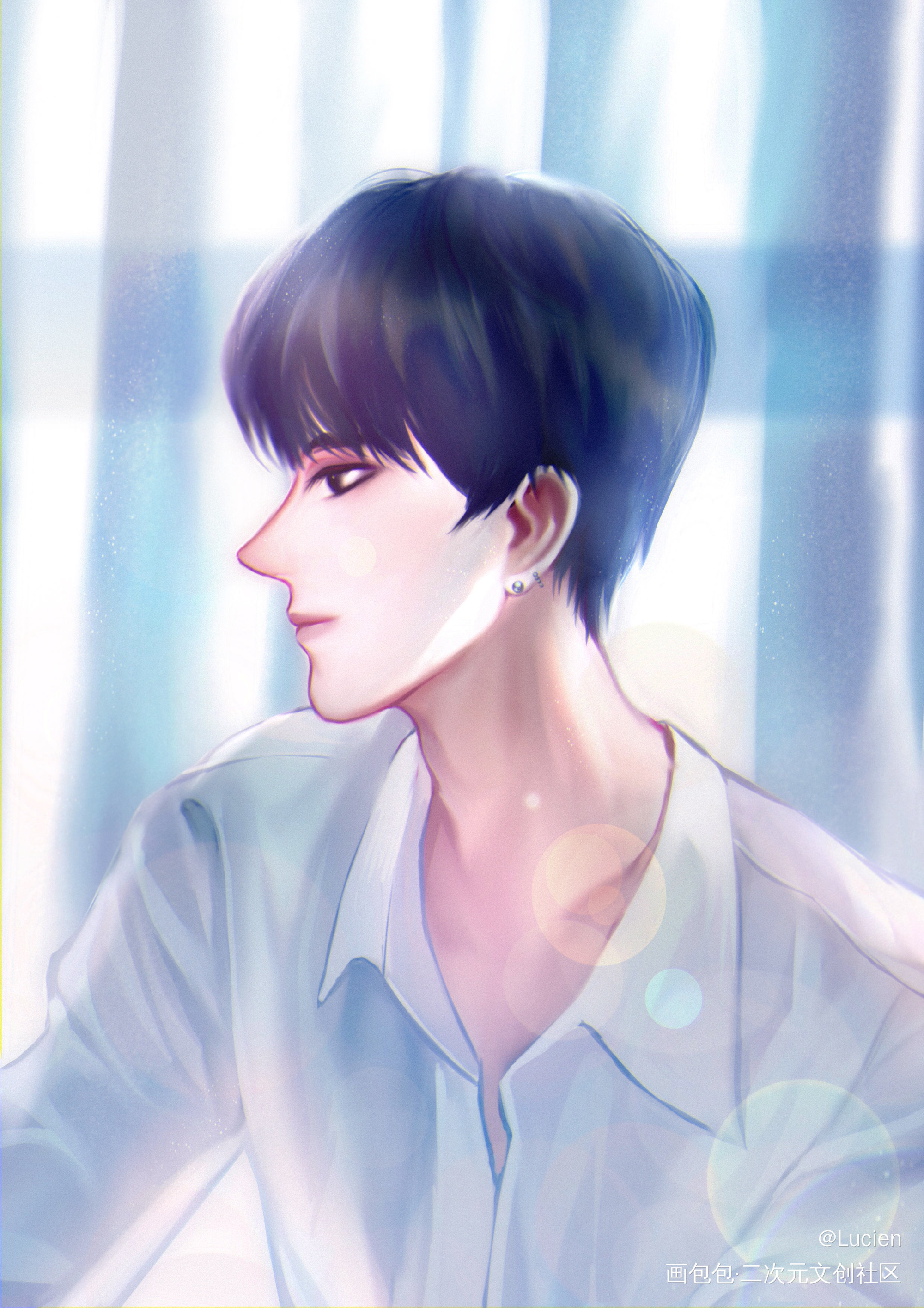 光_日系侧颜少年我要上首推原创绘画作品