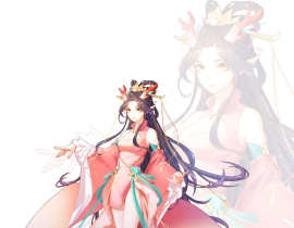 设计立绘练习 红龙女_绘画作品