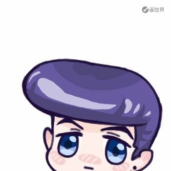 迫害牛粪头_jojo的奇妙冒险东方仗助gifq版绘画作品