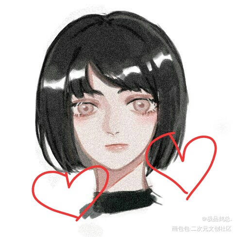 练习ing_平涂原创绘画作品