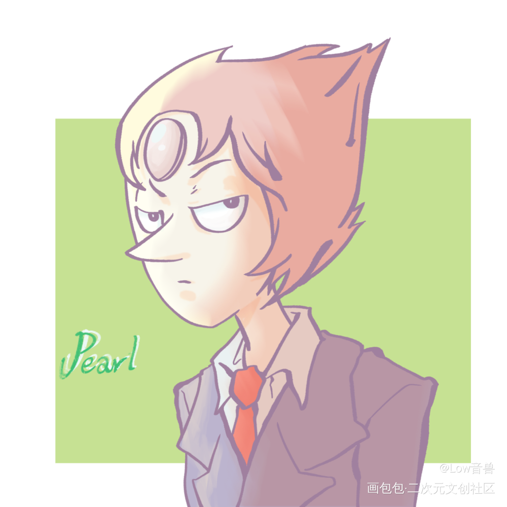 破儿_Pearl平涂我要上首推头像插画StevenUniverse绘画作品