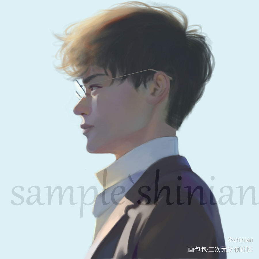 画的苏打_菅田将晖厚涂头像3年A班绘画作品