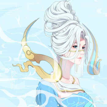 伽罗·太华_王者荣耀太华伽罗古风平涂求点评我要上首推头像插画绘画