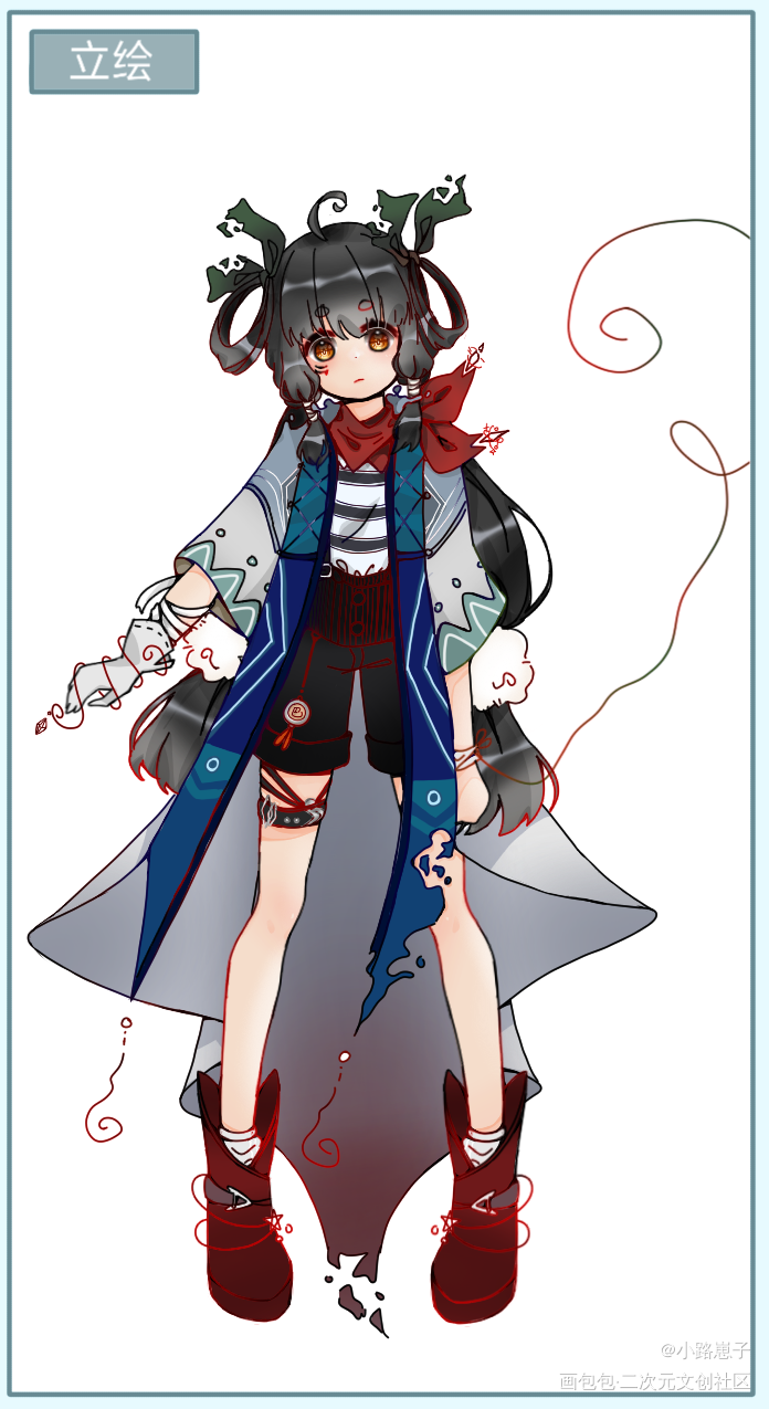 放张自设试试水_立绘自设oc绘画作品