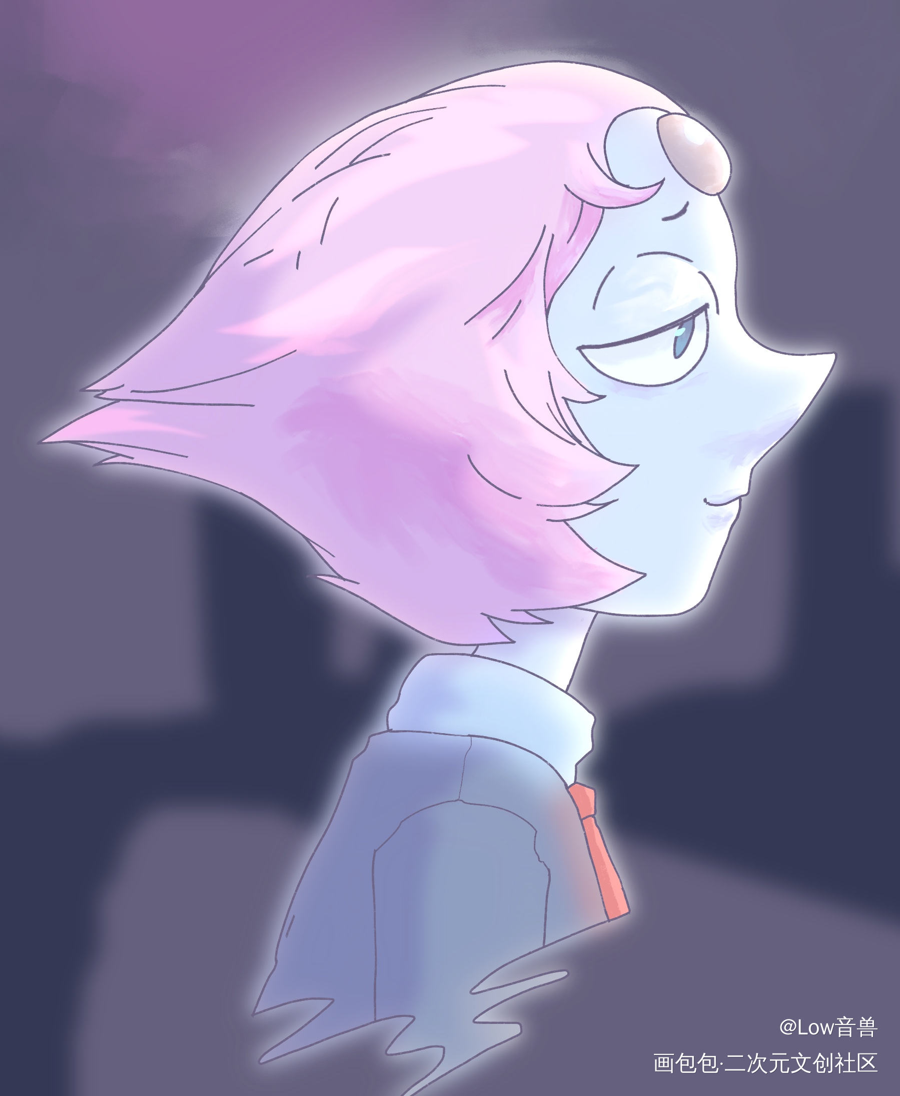 pearl missing_Pearl平涂Q版思念头像插画StevenUniverse绘画作品