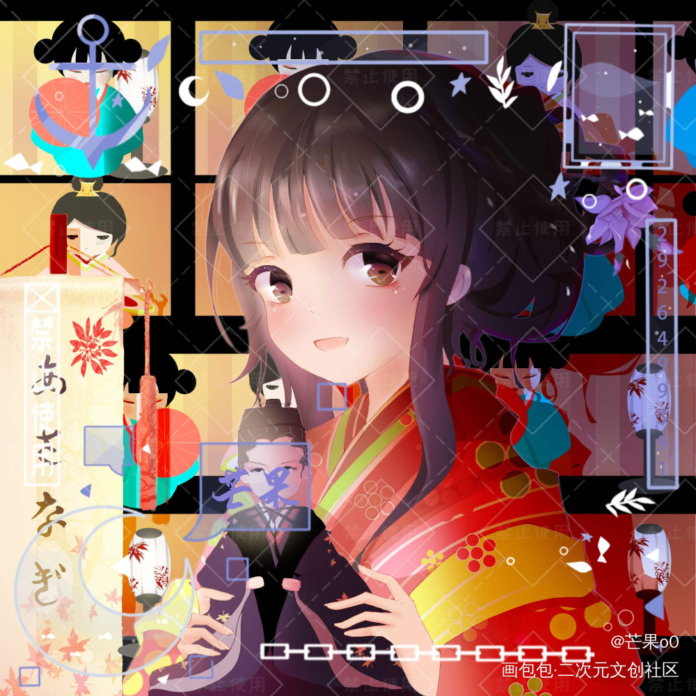 客单头像_平涂日系我要上首推少女头像客单原创绘画作品