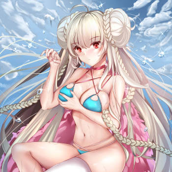 碧蓝航线 泳装可畏_碧蓝航线可畏平涂日系求点评求配文我要上首推头像