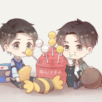 镇魂_镇魂沈巍赵云澜q版头像绘画作品