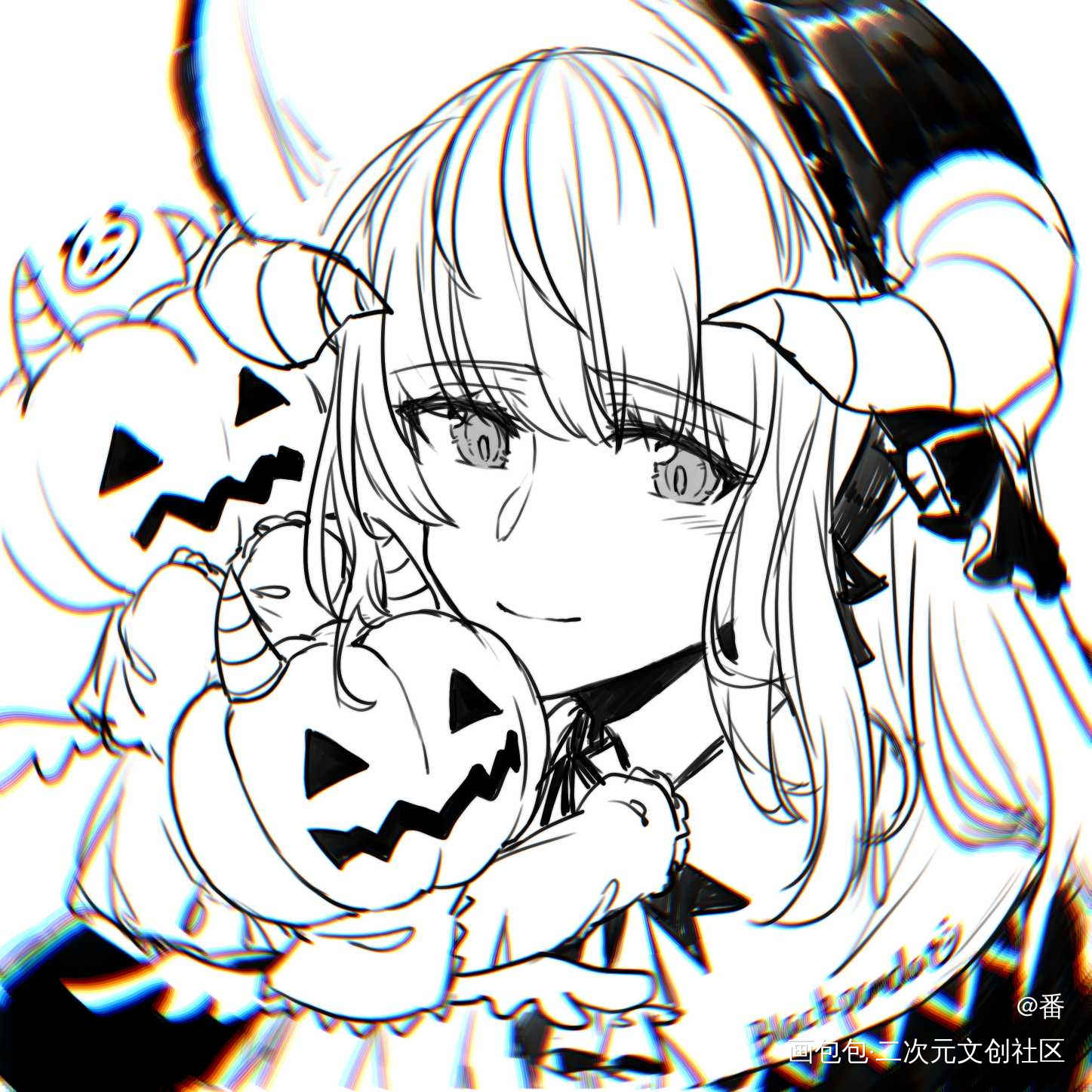 挽歌_明日方舟夜莺绘画作品