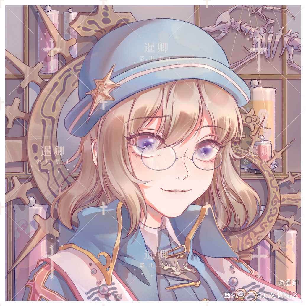 头像客单_平涂日系原创oc绘画作品