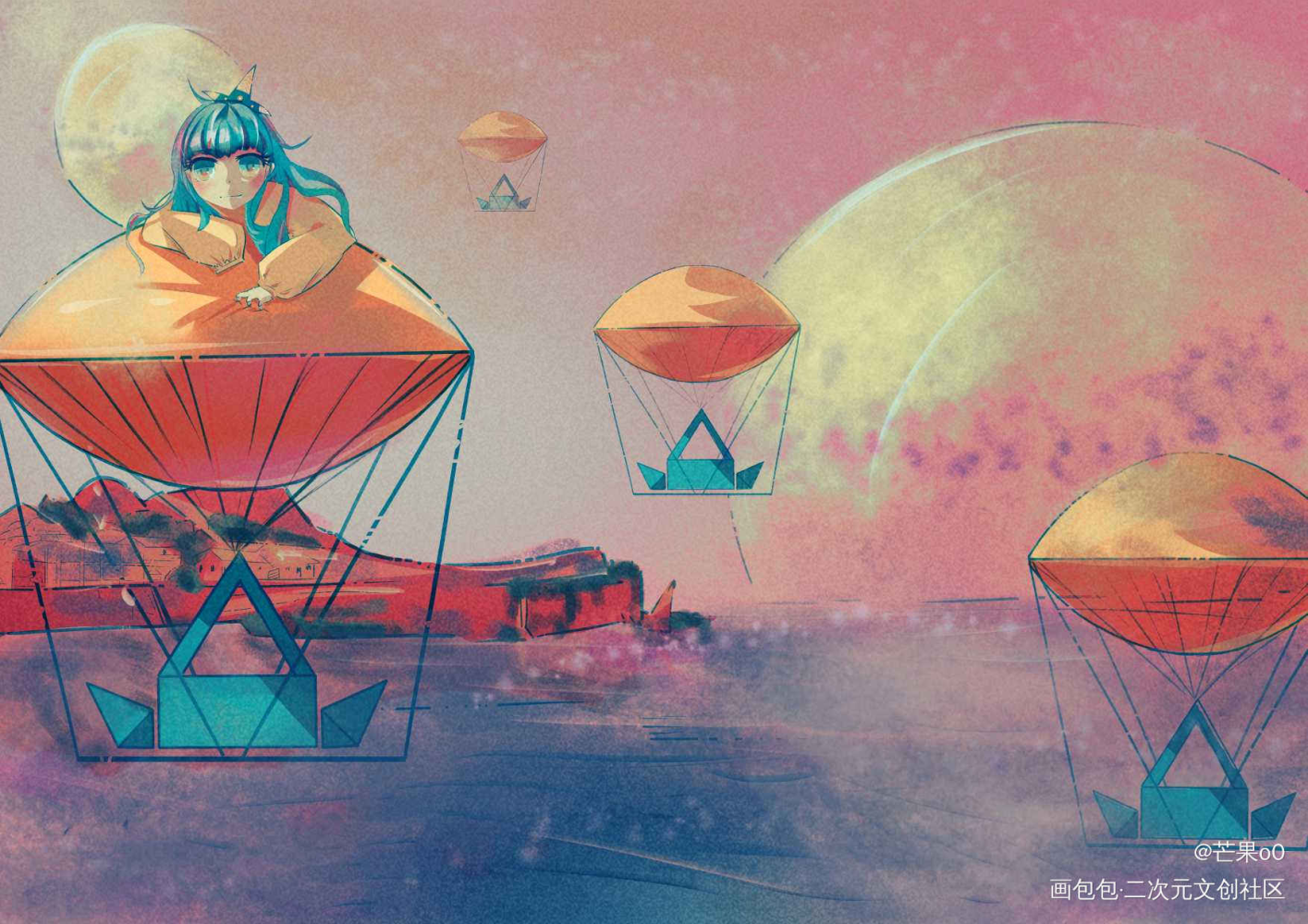 5555我的垃圾插画_平涂我要上首推插画原创绘画作品
