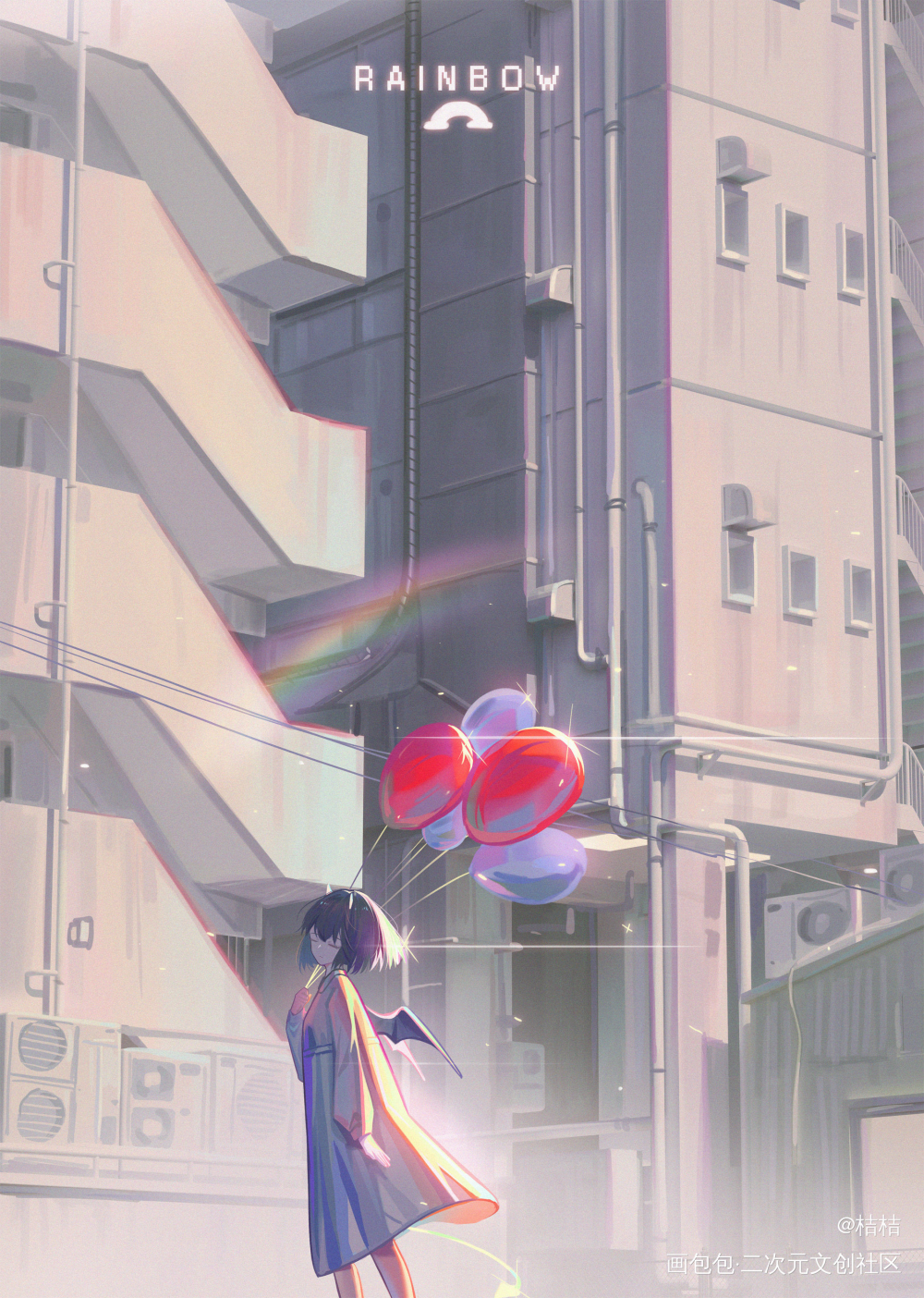 rainbow_厚涂原创绘画作品