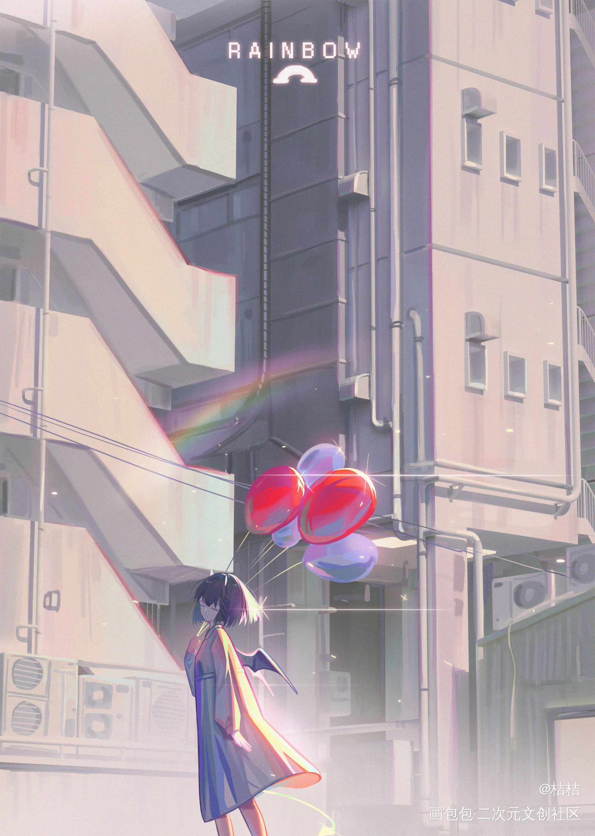 rainbow_厚涂原创绘画作品