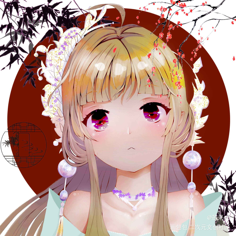 客单_剑网3剑三平涂我要上首推头像插画绘画作品