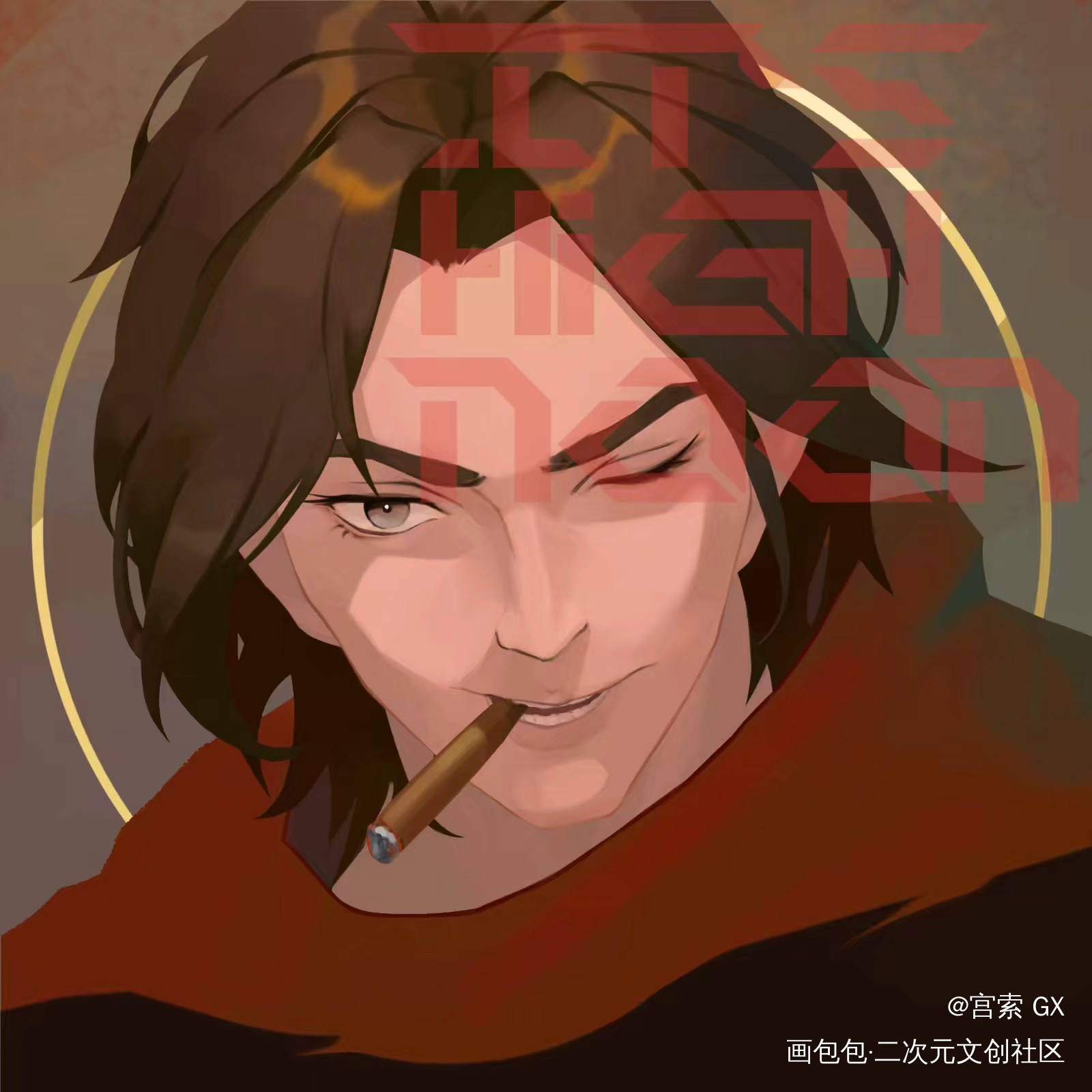 摸鱼完成！！！_摸鱼绘画作品