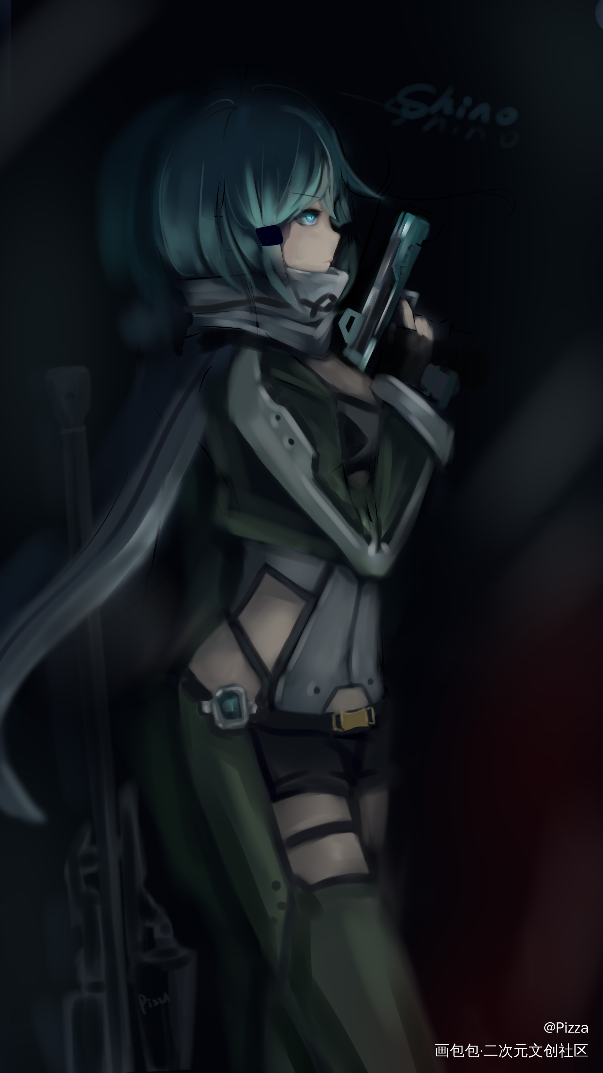 发点以前的画！！【诗乃】_刀剑神域诗乃厚涂头像绘画作品