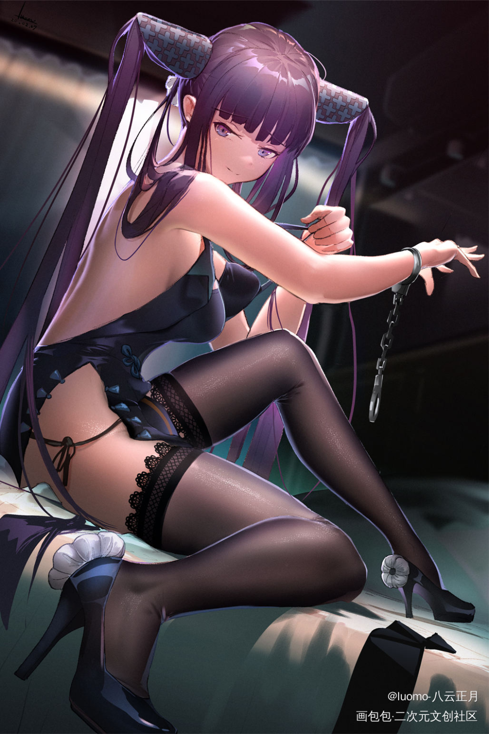 骚_FGO杨贵妃日系头像插画绘画作品