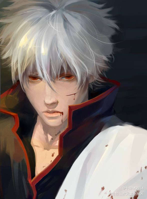 银桑_银魂绘画作品