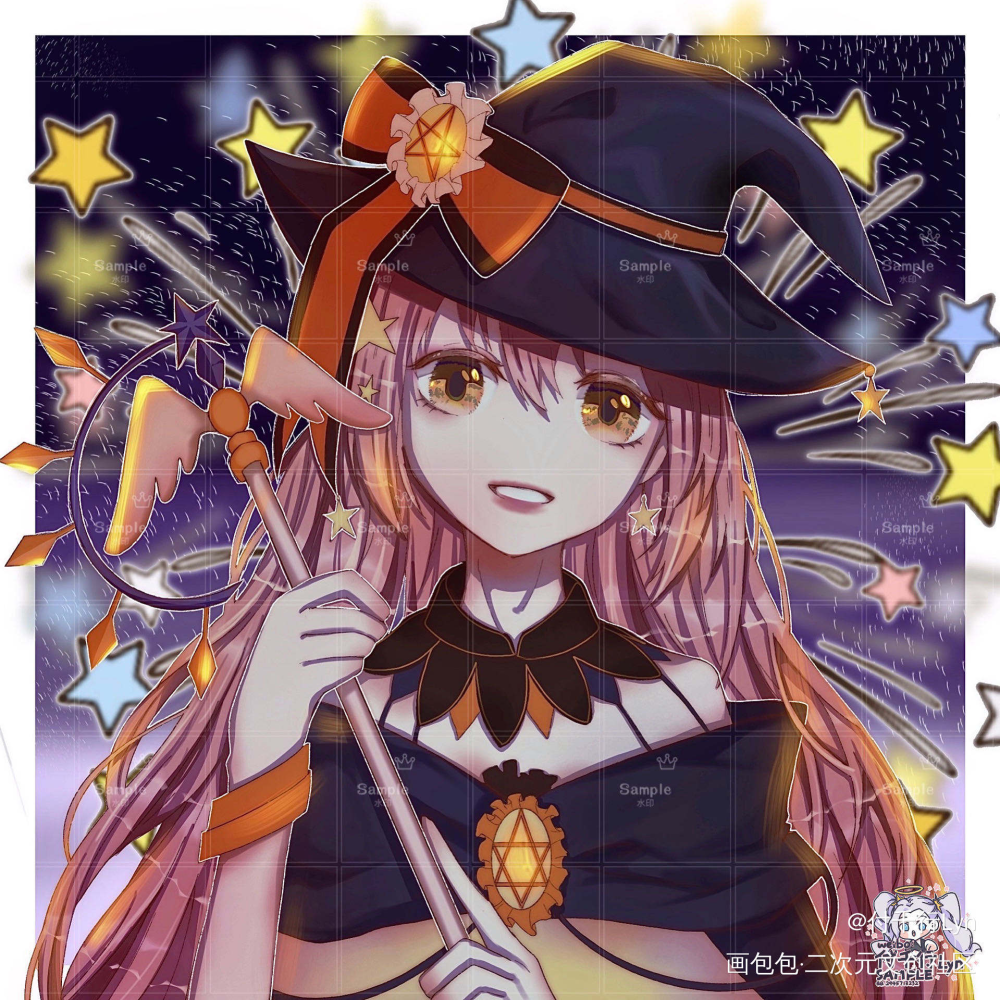 稿单堆堆_平涂头像约稿原创oc绘画作品