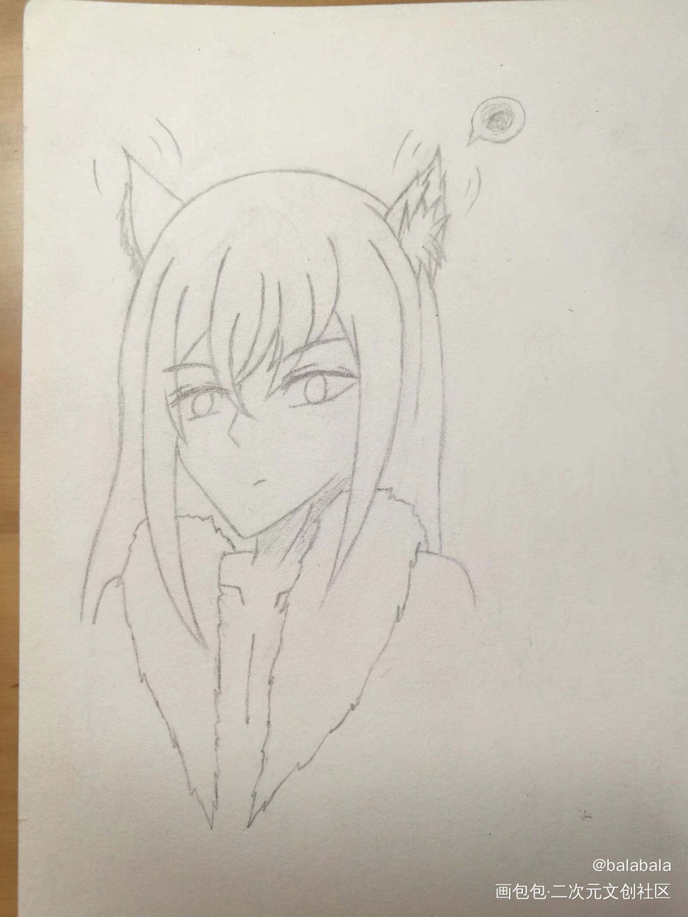 以前摸的狐白_王者荣耀绘画作品
