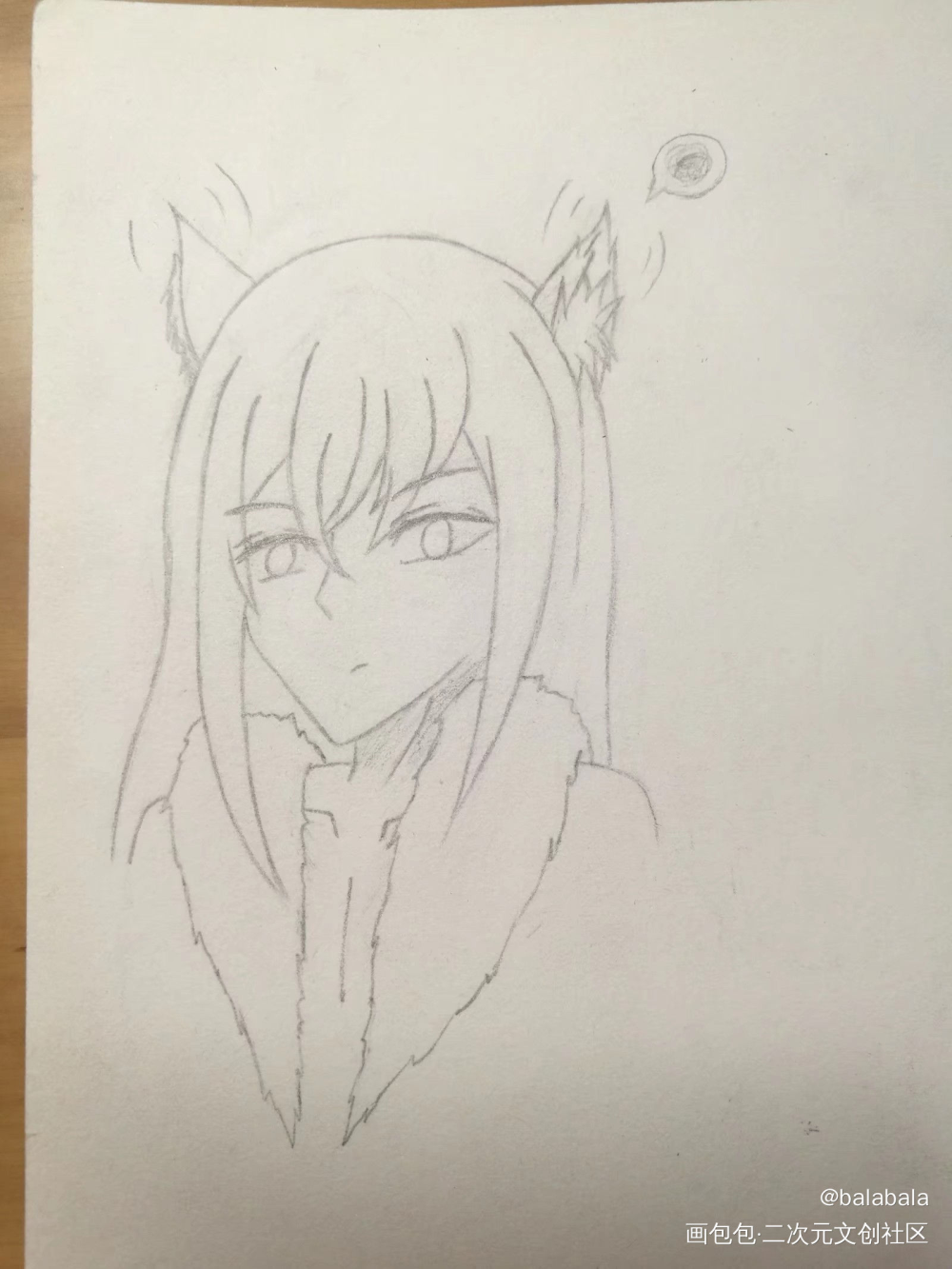 以前摸的狐白_王者荣耀绘画作品