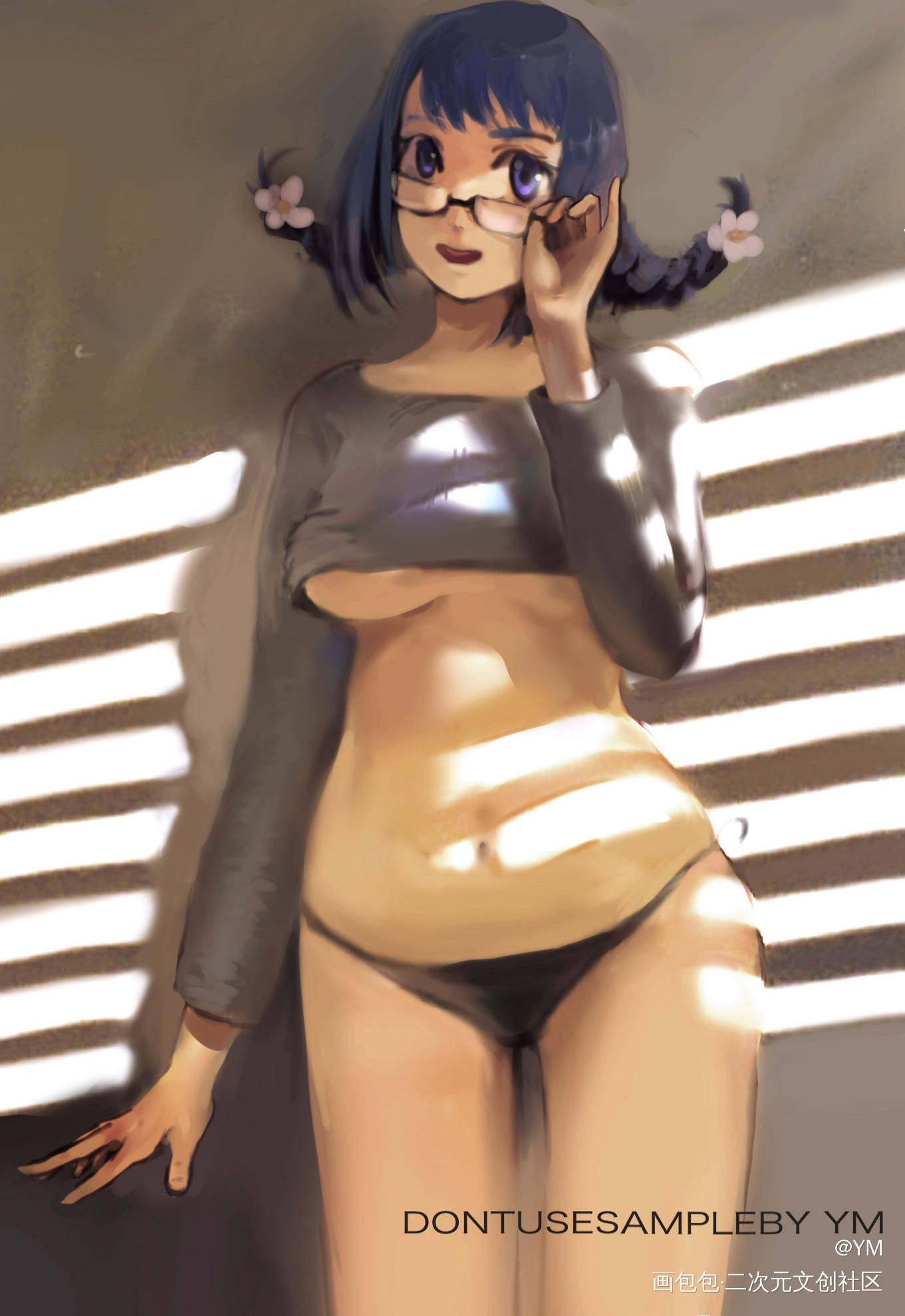 上个月的画了_插画原创原创绘画作品