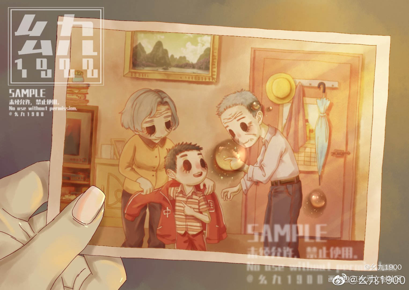 旧照片_儿童插画平涂Q版求点评求配文我要上首推插画原创绘画作品