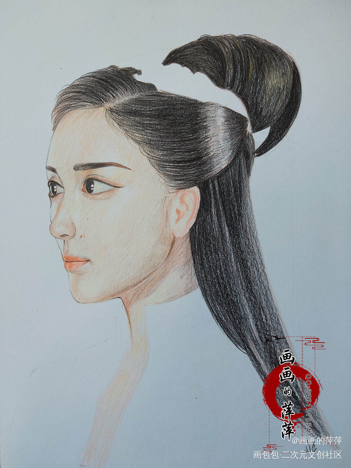 徐有容彩铅_徐有容我要上首推插画择天记绘画作品