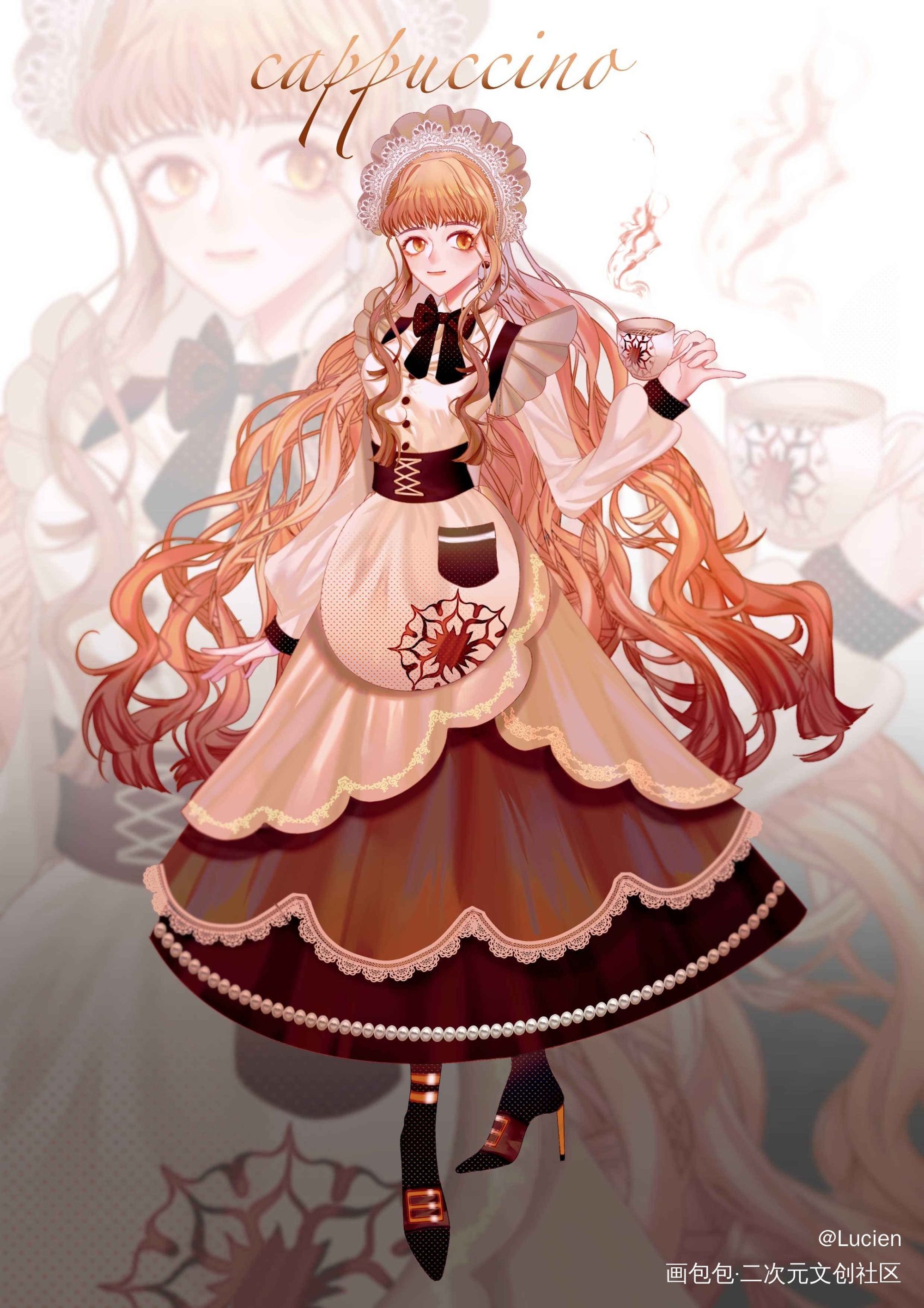 卡布奇诺_日系我要上首推角色设计原创绘画作品