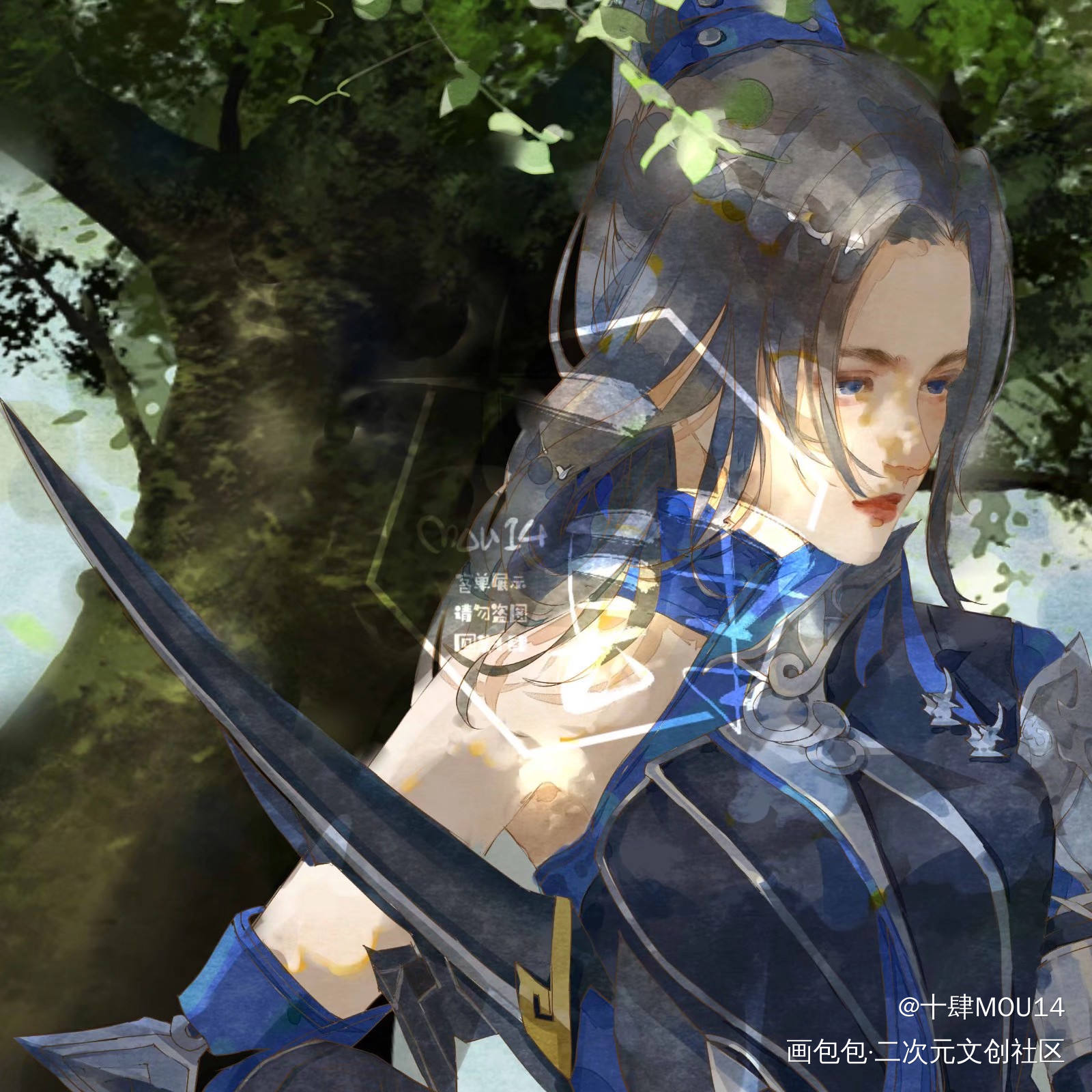 客单_剑网3绘画作品